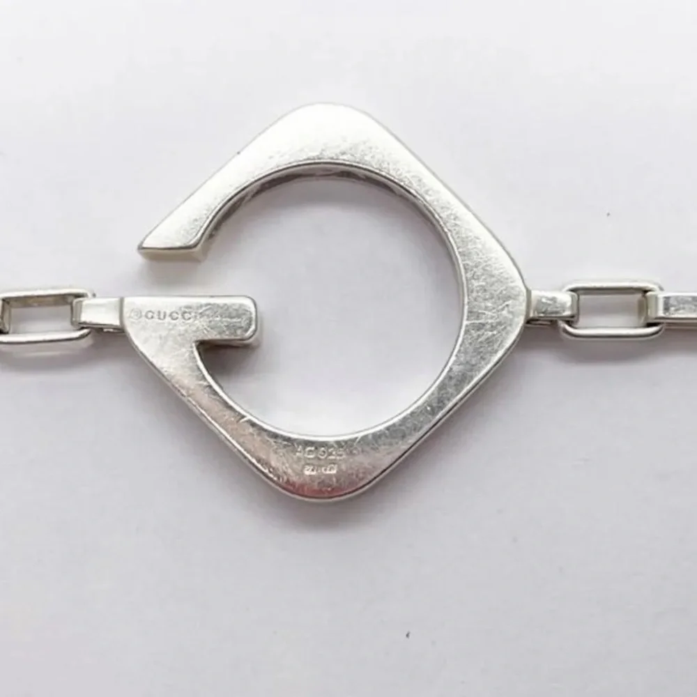 Gucci Luxury 925 Sterling Silver Bracelet RARE!! Vintage
